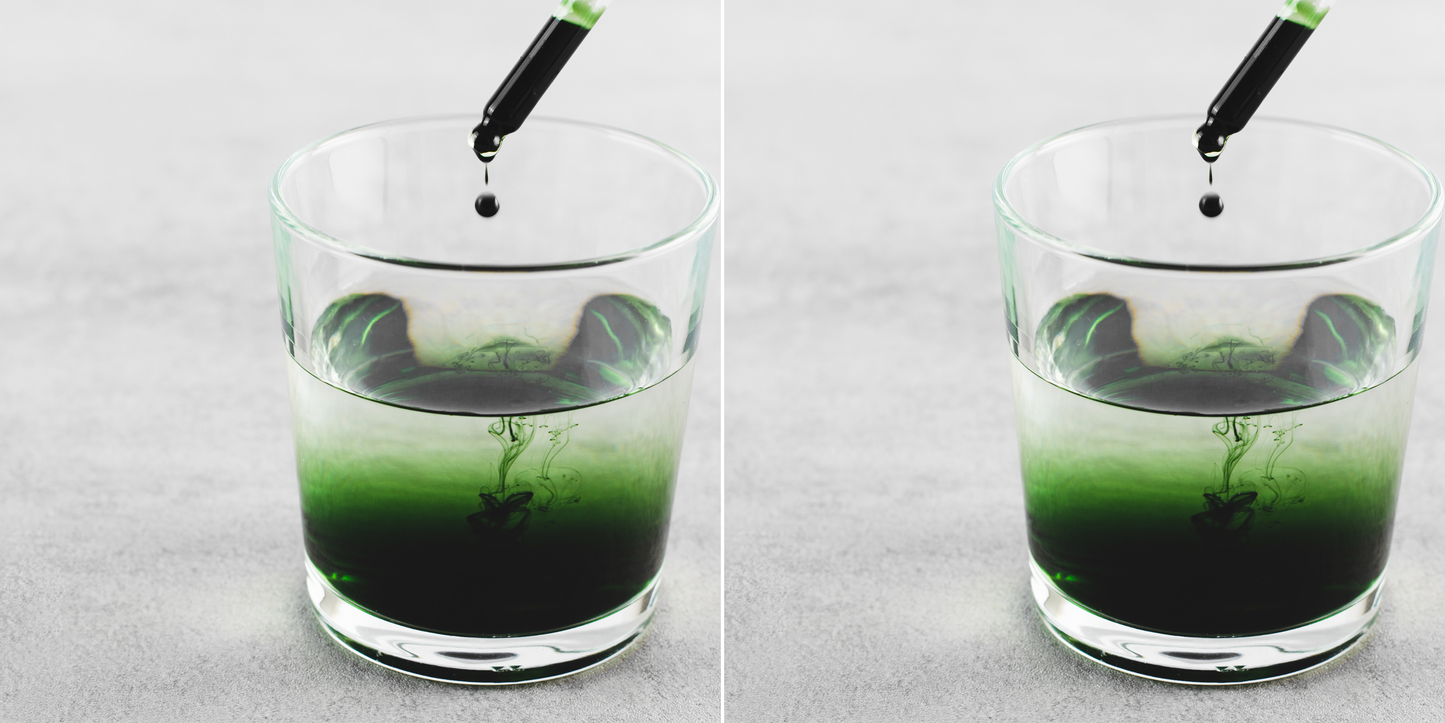 Chlorophyll Liquid Drops